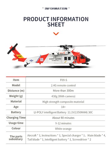 YXZNRC F09-S 2.4G 6CH Gyro GPS Optical Flow Positioning RC RTF Helicopter US - Picture 11 of 23