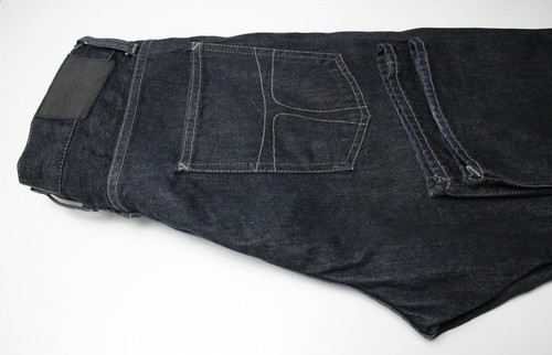 TIGER OF SWEDEN Rocky Jeans Men's W33/L34 Rugged Dark Blue Denim Button Fly - Picture 5 of 8