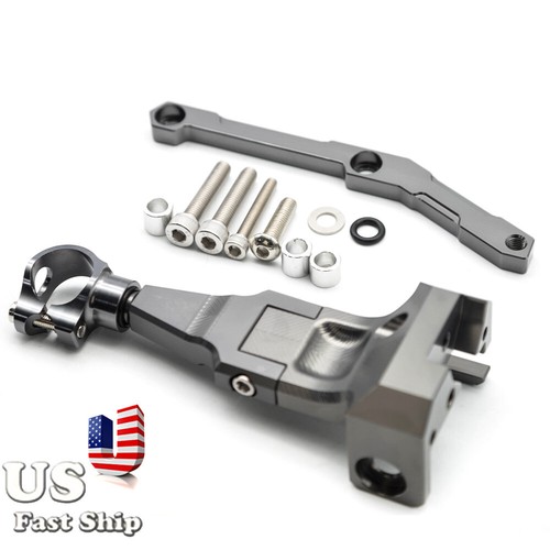CNC For MT-09 FZ09 13-20 Steering Damper Stabilizer Bracket Mount Kit Gray&Blue - Picture 15 of 21