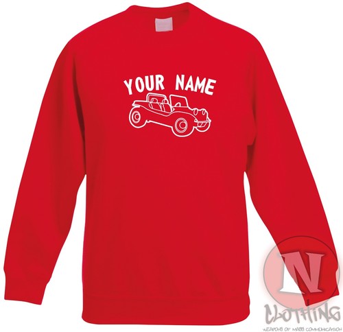 Personalised Beach buggy sweatshirt Children kids - Just add name - Picture 5 of 13
