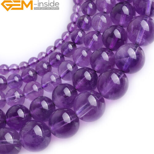 Natural Gemstone AA Grade Light Purple Amethyst Loose Beads For Jewelry Making - Picture 2 of 37
