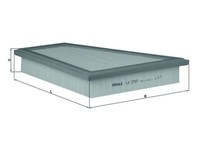 Knecht LX2787 Luftfilter FüR BMW 5 F10 F11 F07 X1 E84 Z4 E89 1.6-3.0 02.09-02.17