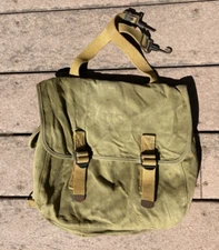 ORIGINAL WWII US Army M1936 MUSETTE BAG w/ Strap Field Gear Equipment