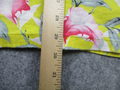 Abercrombie & Fitch Shirt Mens 2XL XXL Yellow Floral Button Up Hawaiian Beach - Picture 7 of 8