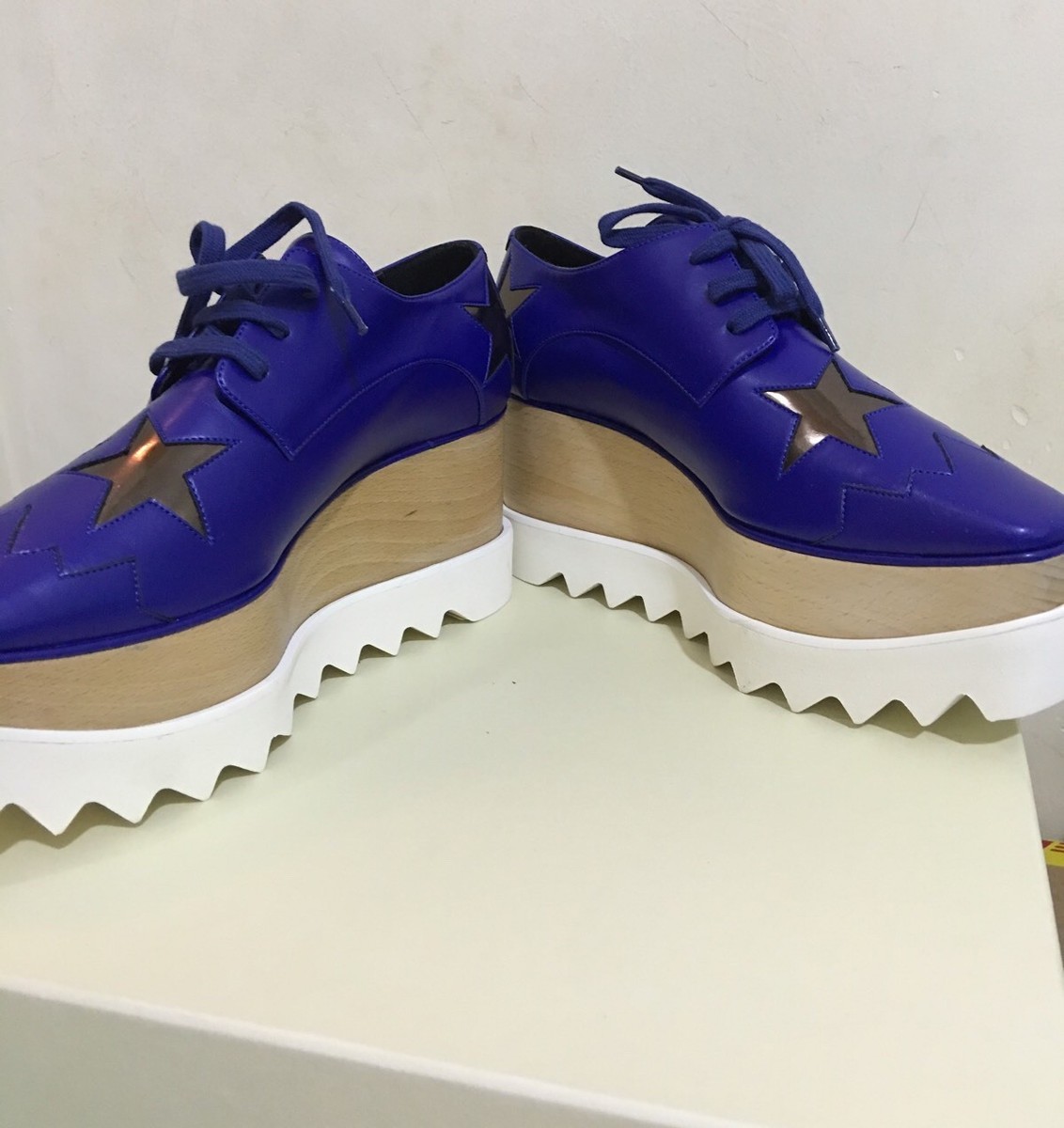 関税送料込★STELLA MCCARTNEY☆Elyse sabots スタッズ サボ Auth NIB Stella McCartney 'Elyse Star' Platform Shoes EU36