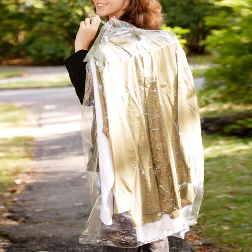 50 pièces housse de costume en haute qualité plastique sac à poussière pour rangement sûr des vêtements