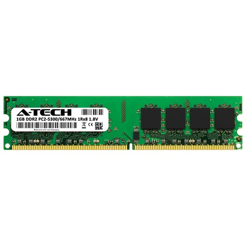 1GB DDR2-667 DIMM Hynix HYMP112U64CP8-Y5 Equivalent Desktop Memory RAM - Afbeelding 2 van 2