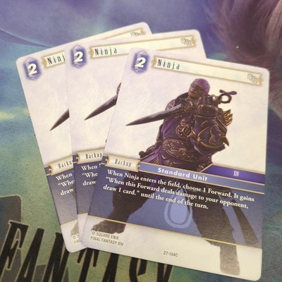Final Fantasy TCG Journey Of Discovery Ninja 27-104C x3 Playset