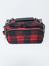 Red Buffalo Plaid Lug "Trolley CB" NWOT Crossbody Bag & Removable Strap 