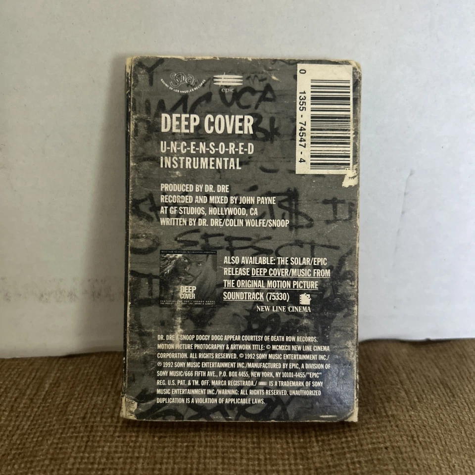 Dr. Dre Snoop Dogg Deep Cassette Single Death Row Records EXTREMELY RARE Tested - Image 3 of 4