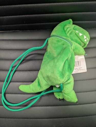 Disney Toy Story T Rex Dino Verde Peluche Morbido Animale Zaino 9" Etichette (T43) - Foto 2 di 8