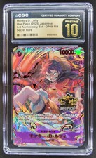 2025 ONE PIECE JP MONKEY D. LUFFY SECRET RARE OP09-119 CGC 10 PRISTINE A PT