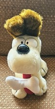 Vintage 1983 Garfield Dakin Odie Dog 9" - 10" Plush with Bone Tongue 1980s