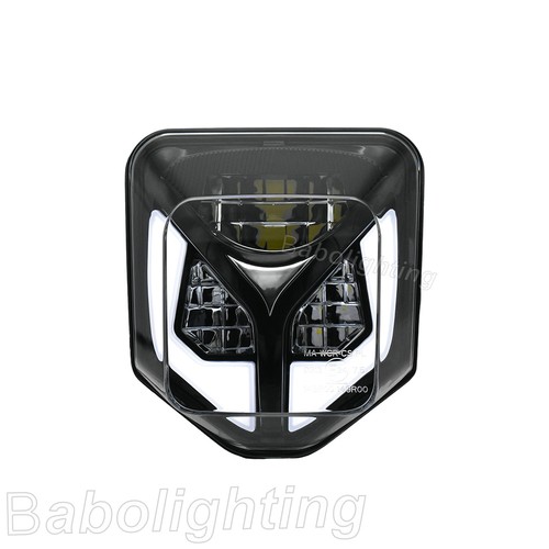 LED Headlight Hi/Low Beam DRL For Husqvarna 701 SuperMoto 501 300 450 350i 250 - Picture 3 of 8