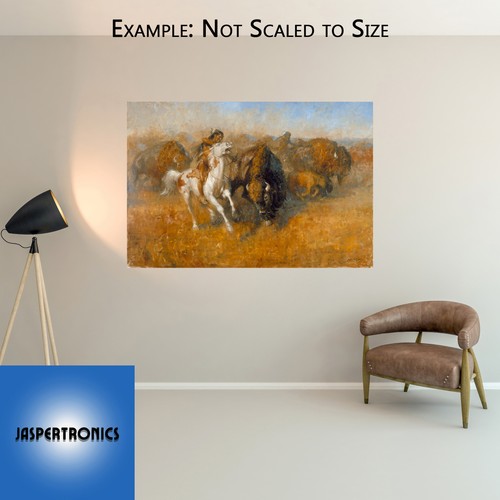Buffalo Hunt von Andy Thomas - Leinwand Giclee limitierte Ausgabe Artist Proof 25 20x30 - Bild 3 von 9