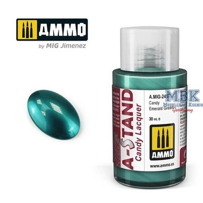 Ammo of MIG AMIG2457 A-STAND Candy Emerald Green - 30ml Enamel Paint