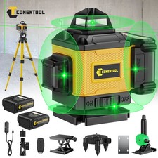 16 Line Laser Level Wasserwaage 360&deg; Kreuzlinienlaser Selbstnivellierend +Stativ