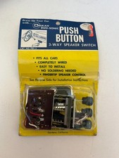 Vintage Arkay Push Button 3 Way Speaker Switch PBS-3