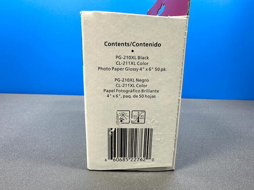 CANON CHROMALIFE COMBO PACK 210XL BLACK 211XL COLOR INK TANK TANKS + PHOTO PAPER - Zdjęcie 4 z 5