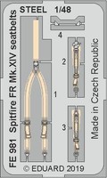 Eduard Accessories FE981 1:48 - Spitfire Fr Mk.Xiv Seatbelts Steel For Airfix