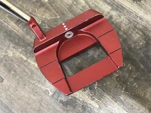 Odyssey O-WORKS RED JAILBIRD MINI S Putter PT Original Steel Shaft 33.5in RH - Picture 3 of 5