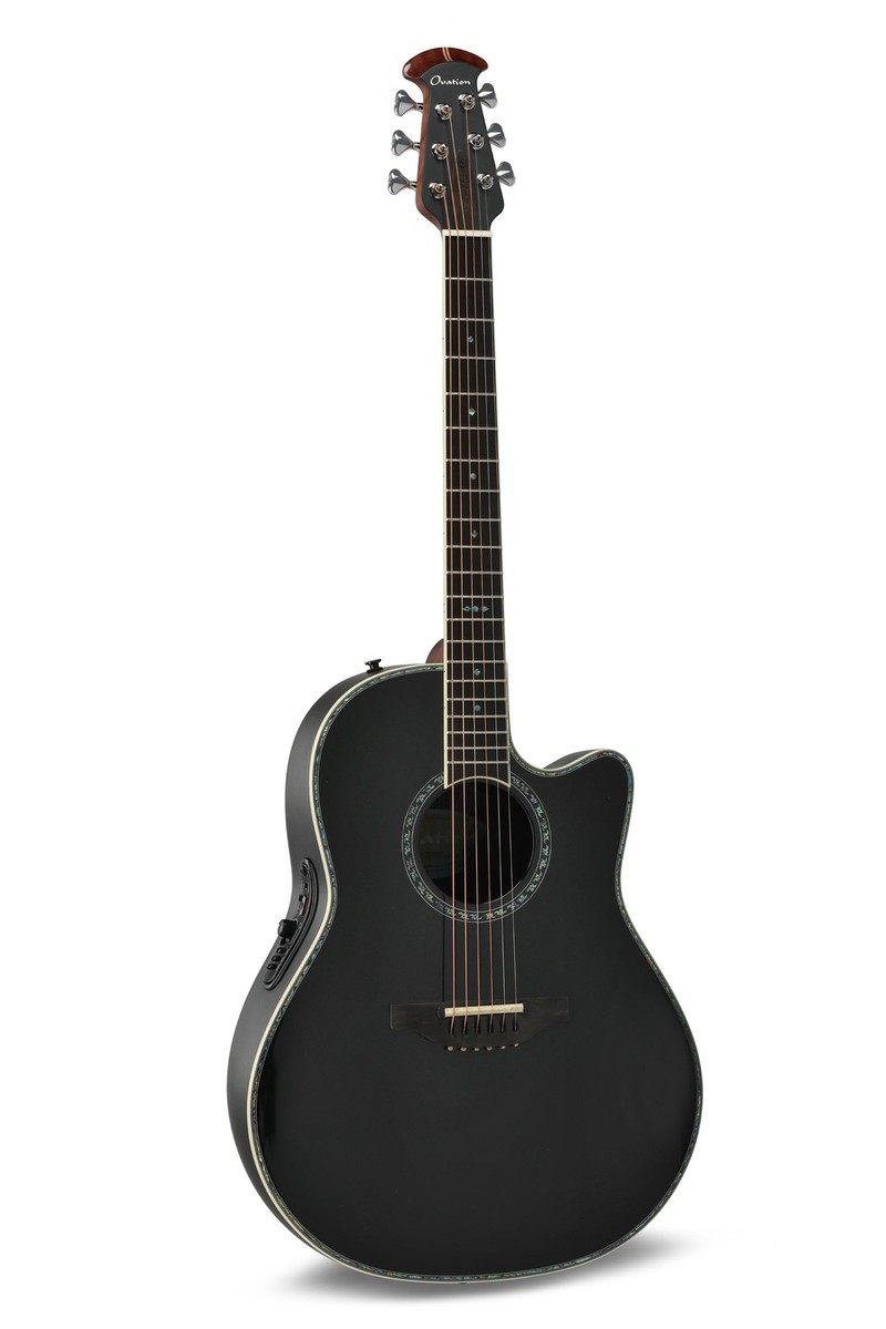 【南】ASTURIAS Herringbone concert BLACK Ovation Europe CZ 2762BL-5-G Acoustic-Electric Guitar