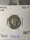 KEY DATE MERCURY DIME 1921 D In fine Condition  XX553