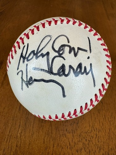 Harry Caray Holy Cow Signed Autographed National League Baseball Ball JSA LOA - Picture 8 of 8