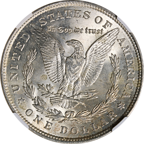 1921-P Morgan Silver Dollar NGC MS63 - Toning - Picture 2 of 4