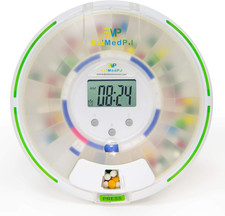 Automatic Pill Dispenser with Alarm, Sound Light, up to 6 Alarms/Day, 28-Days