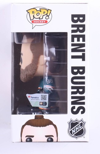 Brent Burns Signed Sharks #12 Funko Pop! Vinyl Figure Inscribed "Burnzie" - Picture 2 of 4
