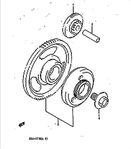 FIT SUZUKI GSX-R1100 1986-1990 STARTER CLUTCH BOLT TITANIUM 09103-14005 - Bild 11 von 11