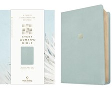 NLT Every Woman's Bible (Leatherlike, Sky Blue, Red Letter, Filament Enabled) by