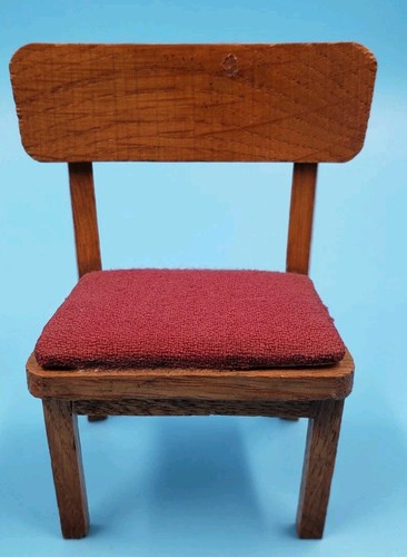 Stuhl und Hocker Paul Hübsch Puppenstube Holz Möbel Wohnzimmer 40 er J. - Bild 4 von 7