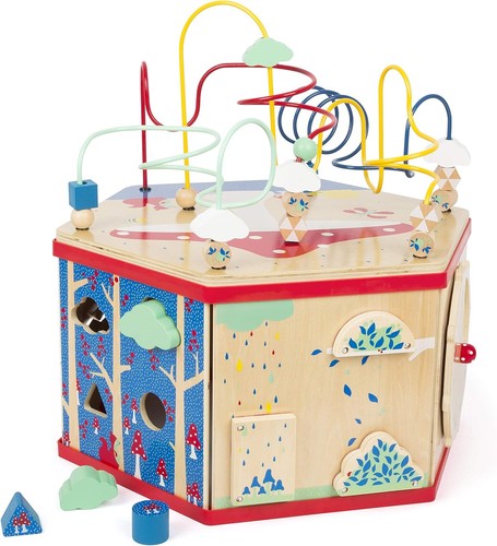 XL Interactive Bead Maze & Puzzle Activity Cube - Eco-Friendly Toy for Toddlers - Picture 6 of 16