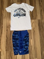 Nike Boys sz Small S 8 10 Outfit Shorts T-shirt lot Cotton Dri-fit EUC
