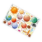 1Pc Decorative Backdrop Decal Cartoon Bedroom Pasting Sticker for Kids Room