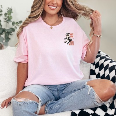 Vintage Pinup Hexe Damen T-Shirt Not Your Basic lustig Halloween Geschenk
