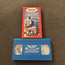 Thomas Tank Engine Friends Christmas Wonderland Blue VHS Video Tape Train Rare!