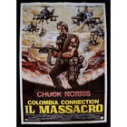 Affiche Le MASSACRE Chuck Norris Colombie Connection Aaron A135