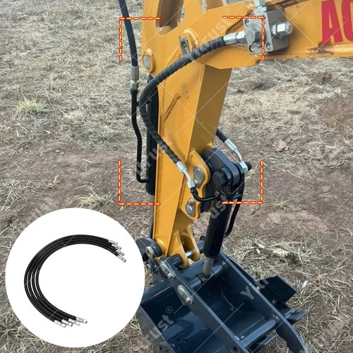 2 Three Way Diverter Valves for 1-2 ton Chinese Mini Excavator w/ Quick Connects - Picture 4 of 13