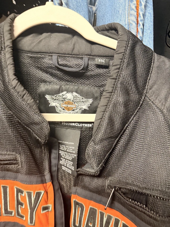 Chaqueta de montar Harley Davidson Trenton de malla para hombre tela de malla para motocicleta 2XL XXL Foto 4 de 4