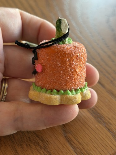 Seasons of Cannon Falls Halloween Kürbis Plätzchen Kuchen Glitzer Ornament - Bild 4 von 7