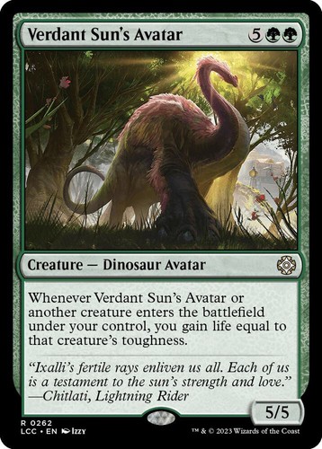 Verdant Sun's Avatar R Commander: The Lost Caverns of Ixalan Creature 262 - Picture 1 of 1