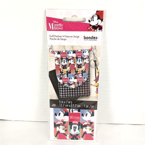6 Minnie Mouse Iron On Patches Bondex Twill 5x7 Mend Repair Crafts Disney - Picture 10 of 10