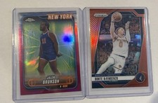 2024-25 Topps Chrome Jalen Brunson #47 Prism Refractor And Donte Divincenzo /51