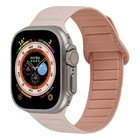Per Apple Watch SE 2022 Cinturino magnetico in silicone con anello da 44 mm (ros