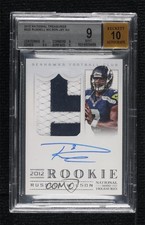 2012 Panini National Treasures /99 Russell Wilson #325 BGS 9 MINT Rookie Auto RC