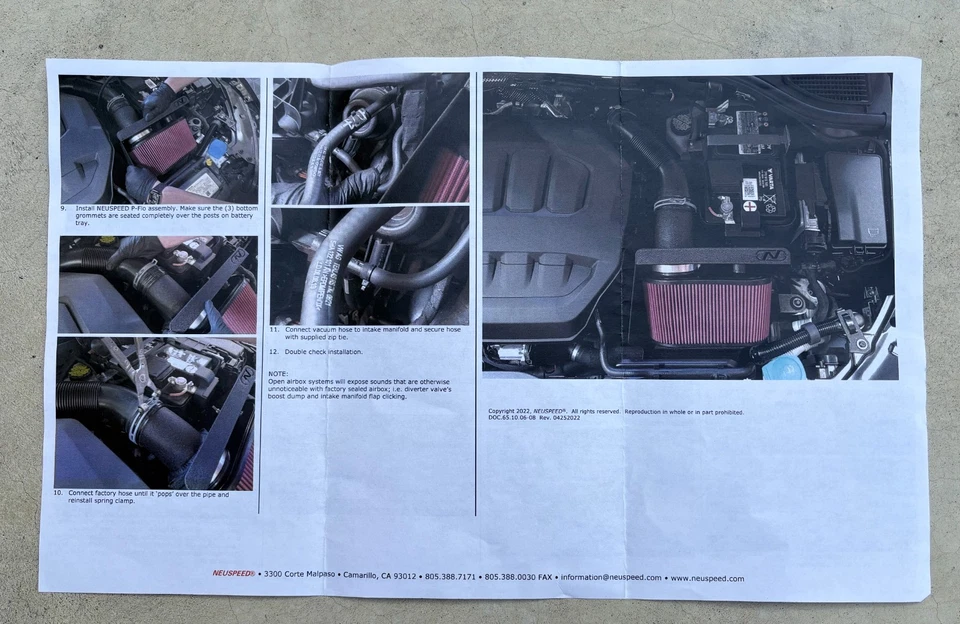 Kit de admisión de aire Neuspeed | P-FLO • MQBe 2,0 L EA888,4e TSI Golf R Mk8, S3 8Y Foto 4 de 4