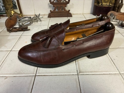 JM Weston Carmel Cognac Tassel Loafers Men's US size 9 D, Made in France - Picture 3 of 15
